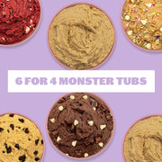 Edible Cookie Dough 500g Monster Tubs - 6 FOR 4 (SAVE £32.70!)