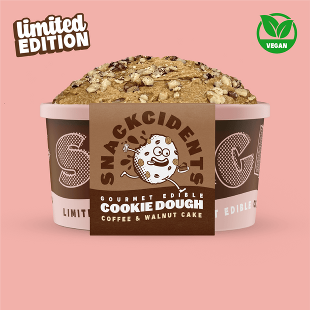 Coffee & Walnut Cake Edible Cookie Dough Monster Tub (500g) VEGAN