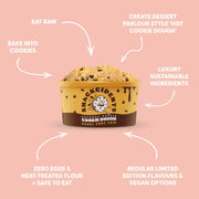 Gooey Chocolate Chip Edible Cookie Dough Monster Tub (500g) VEGAN